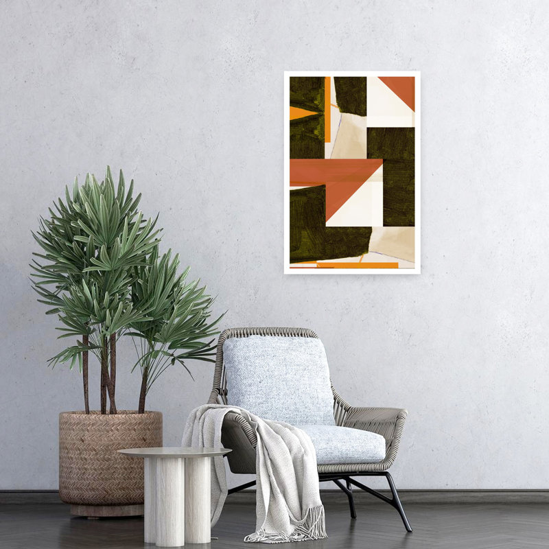 Contemporary Art Abstract Contemporary Geometric Art by Cartissi - Wrapped Canvas Print, 60.96 cm H x 40.64 cm W