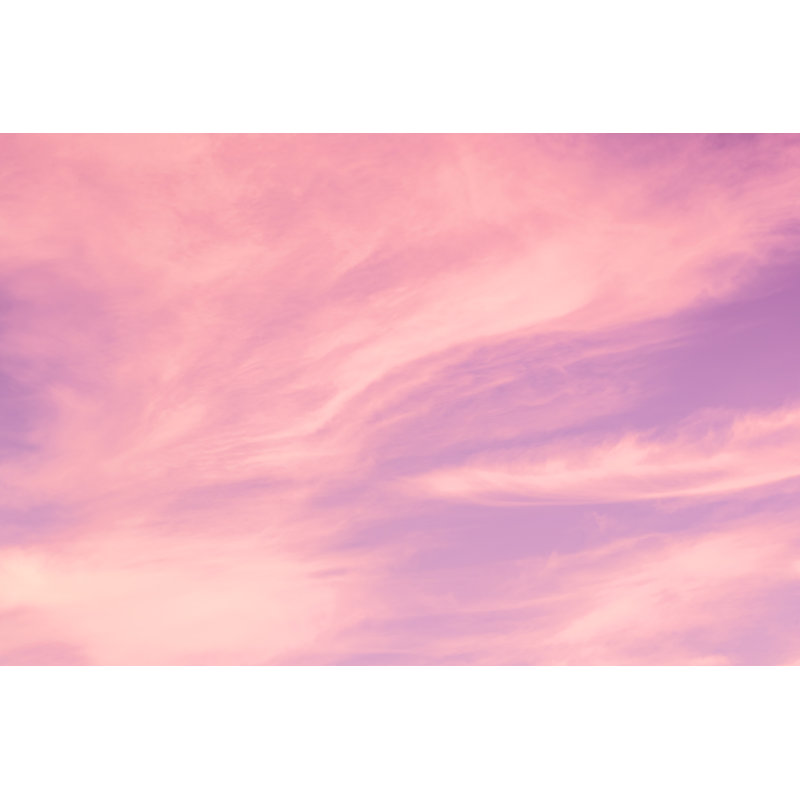 Sky Cloud Pink by Niuniu - No Frame Art Prints on Canvas, 30cm H x 46cm W