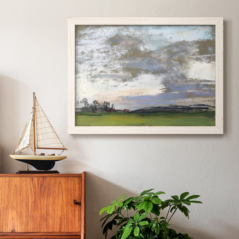 Paysage 01 - Cadre photo unique, reproduction sur toile, H 22 po x l 32 po, Blanc