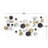 Metal 3D Cube Relief Geometric Multi Colored Wall Decor