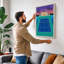 House on Court Modern - Wrapped Canvas-1671952322-1671952326