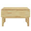Ensemble de table de salle à manger extensible moderne en bois 5 pièces avec deux abattants, tablette de rangement compacte et chaises rembourrées pour 4-228877829