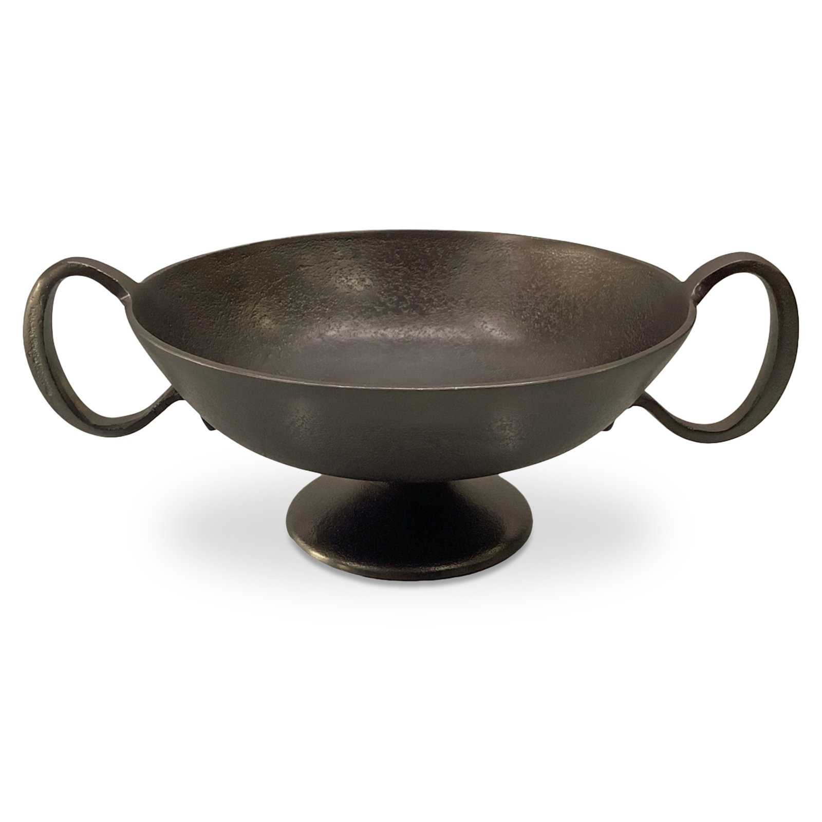 Floris Decorative Bowl Cast Aluminum, Antique Brass