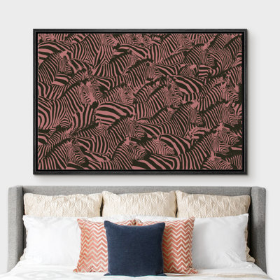 " Zebra Line Art Collage "