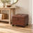 17.5" Square Tufted Faux Leather Storage Ottoman for Living Room-912883164