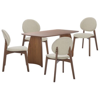 Kayleen Wood 4-Person Dining Set