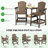 Wolak HDPE Outdoor Adirondack Chair Set With Detachable Tray-920299635
