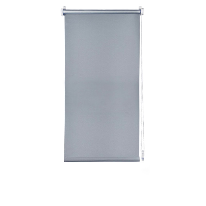 Trend Verdunklung Room Darkening Roll-Up Blind, Grey/Brown/Blue, 150cm L x 100cm W 