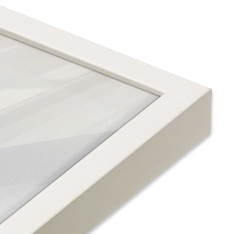 Misty Shores, Single Picture Frame Opaque White, 19" H x 25" W