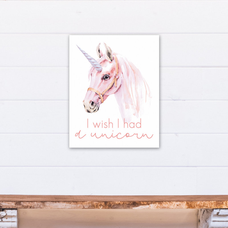 Art sur toile de licorne Beasley, H 20 po x l 16 po x P 1,25 po