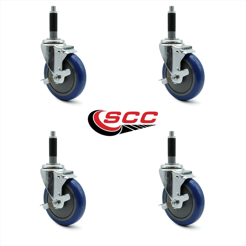 Polyurethane Expanding Caster with Brake