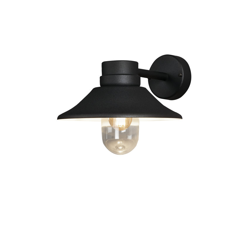 26.5cm H Outdoor Wall Lantern, Black