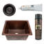 Premier Copper Products BSP5_BREC1713DB-D Bar Sink And Drain Package