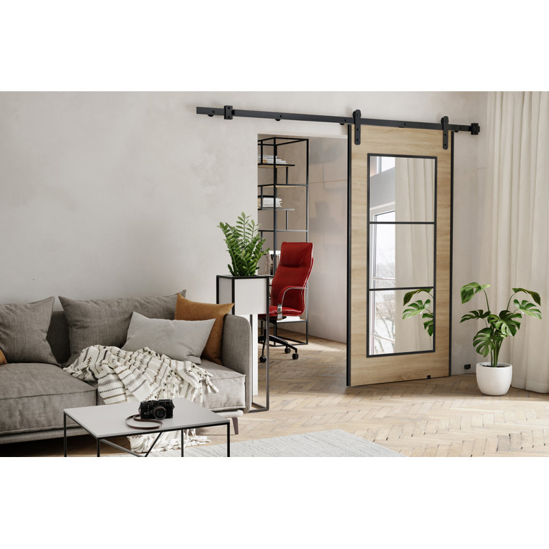 Ketterer Barn Door, 96cm x 205cm, Beige, 1