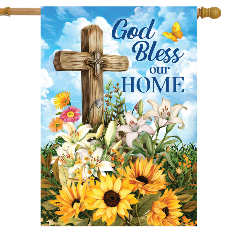 «God Bless Our Home Home» - drapeau