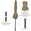 Parasol de table d'extérieur de marché de 9 pi avec inclinaison à bouton-poussoir et levier-1446099806