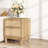 18.9''w Natural Rattan 2-drawer Nightstand