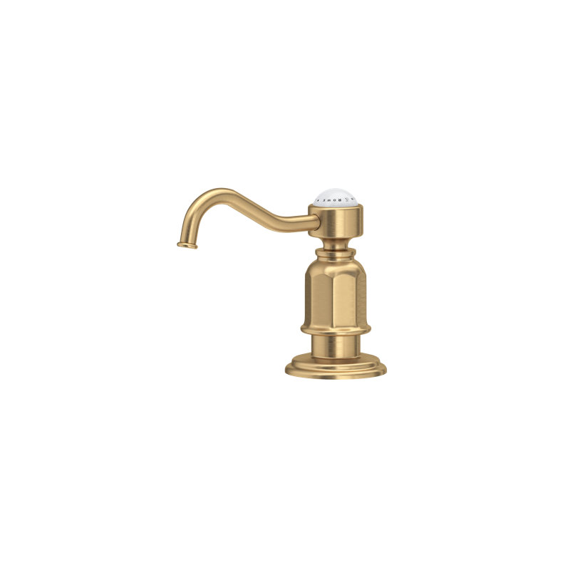 Soap Dispenser, Satin English Gold