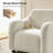 Crestino Berken 35'' Wide Lamb Wool Upholstered Teddy Armchair with Solid Wood Legs-257740647