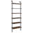 Itxel 31-Inch 6-Shelf Wall Bookshelf Walnut