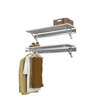 Single Shelf-Hang Closet System with Second Shelf (shelf only)