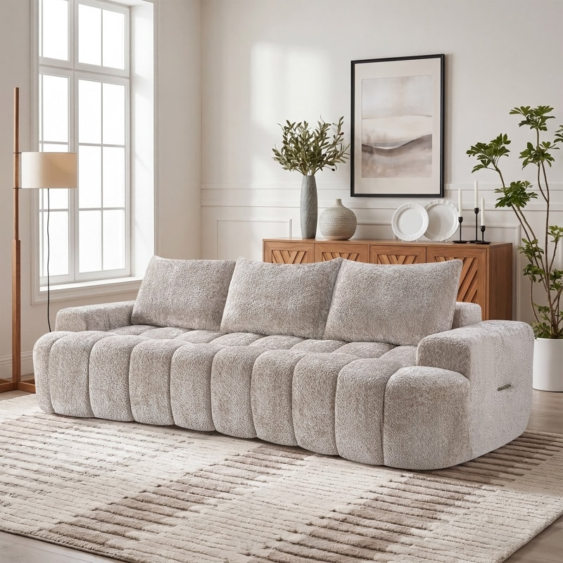 Canapé modulaire 100 po, Bouclette chameau