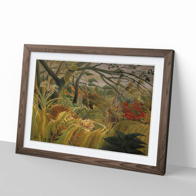 Tiger in a Tropical Storm by Henri Rousseau - Picture Frame Painting on MDF