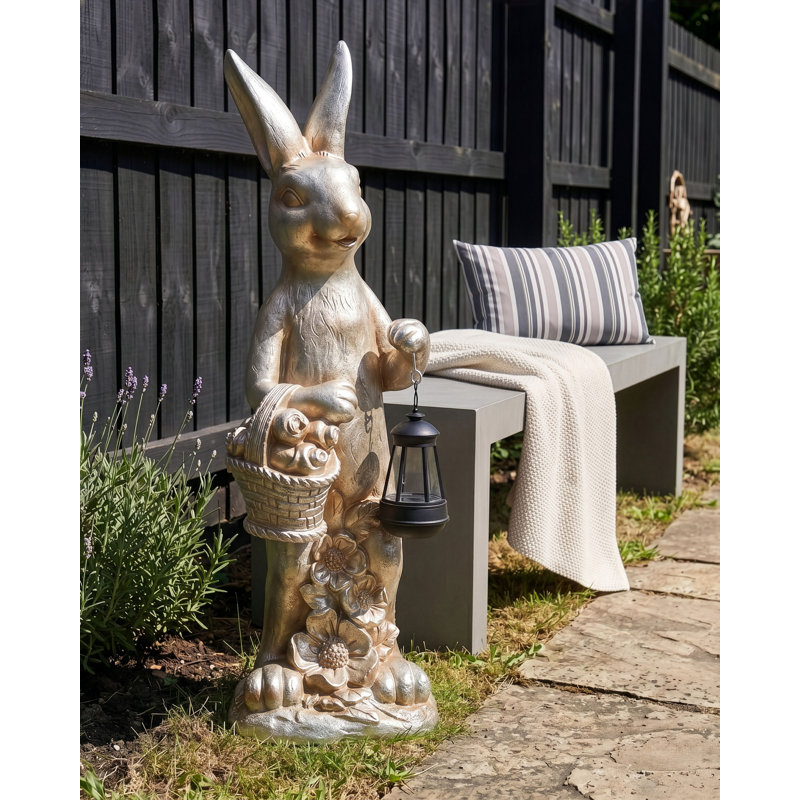 Animals UV Resistant Composite Concrete / Cement Iron Garden Statue
