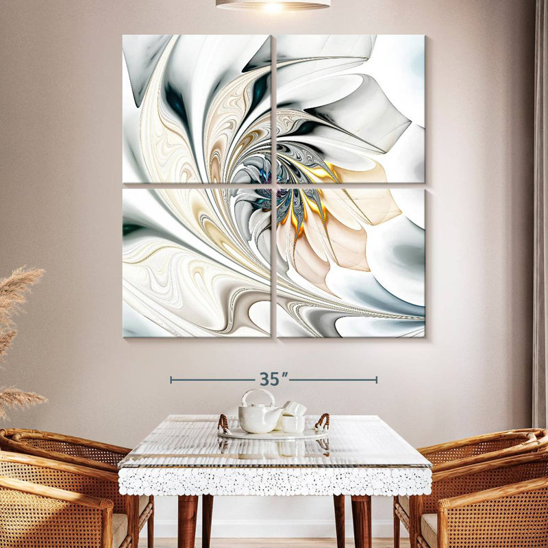 Warping Floral Pattern, 50" H x 50" W