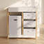 AIYAPLAY Baby Changing Table with 3 Drawers, Basket, Waterproof Pad