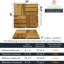Carreaux de terrasse en bois d'acacia emboîtables Tranquillo - paquet de 10 | Revêtement de sol intérieur et extérieur antidérapant et antidérapant facile à installer-121467640-122238597