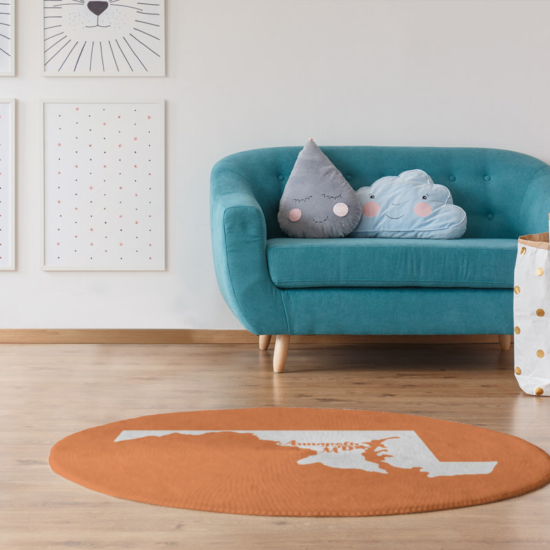 Chenille Indoor Rug, Round 5'