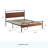 Hackman Metal and Wood Platform Bed-675072408-675072409