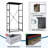 4 Drawer Dresser for Bedroom, Narrow Chest of Drawers, Wooden Top and Study Iron Frame 18"x37.5"-(WxH)