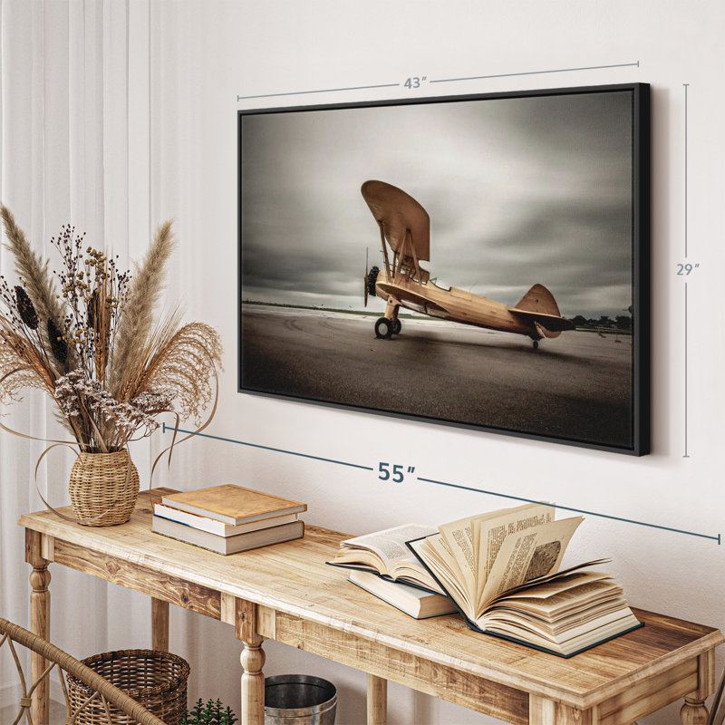 "Biplan Wall Art", H 43 po x l 29 po
