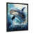 Black Single Picture Frameed Canvas