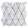 Polished Triangle 2" x 2" Marble Mosaic Tile in Crema Marfil