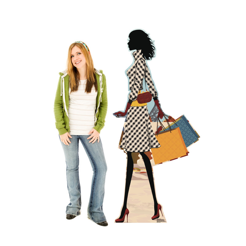 Life-Size Paris Shopper Cardboard Standup Display