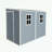 Storage shed with Floor, Two Windows and Lockable Doors-108295291