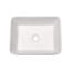 Lavabo vasque de salle de bain en céramique blanche avec robinet de salle de bain L 19 po x l 15 po