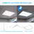 2x2ft Led Flat Panel Troffer Light With Built-in Driver, 5000k Daylight