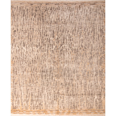 Rug & Kilim Hand-knotted Wool Beige Area Rug