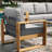 Modern Outdoor Aluminum Chairs With Cushions,patio Chair Set (set Of 2)-571230463