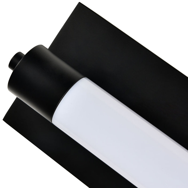 Procyon Sleek 24" Black Integrated LED Bathroom Wall Light