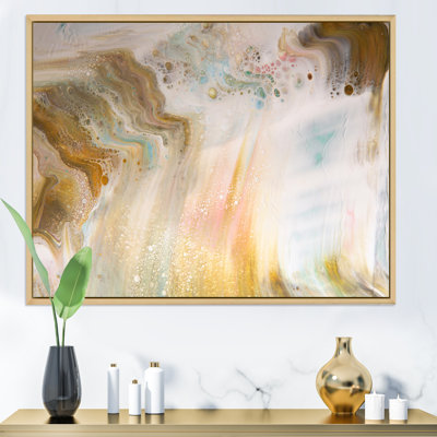 Fluide dans des tons pastel I - Peinture sur toile