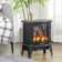 Electric Fireplace Heater with Realistic LED Flames and Logs