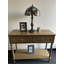 Lampe de table style Tiffany gris Canora