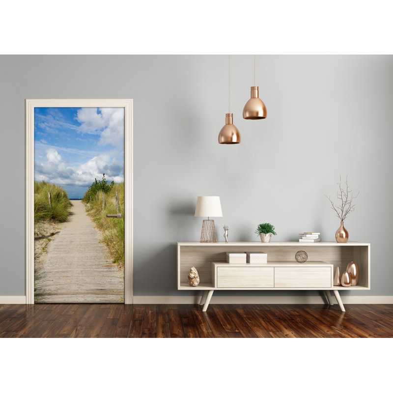 Way To The Beach Door Decal