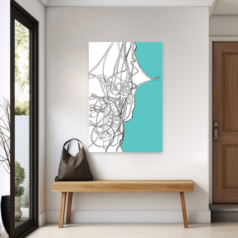 Impression d'art mural moderne Tangled, 60" H x 40" W