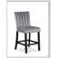 Chaises en velours à hauteur de comptoir 2pc